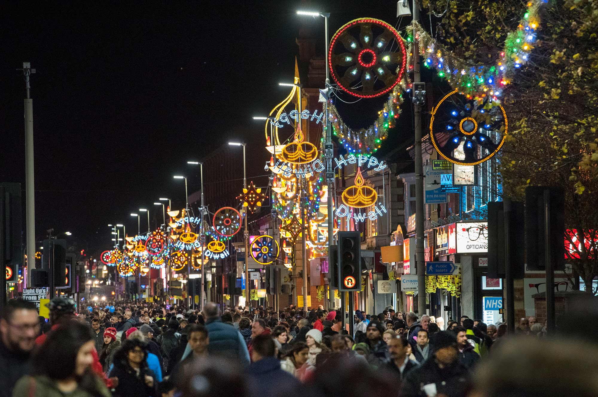  - Diwali lights on Belgrave Road, 2015