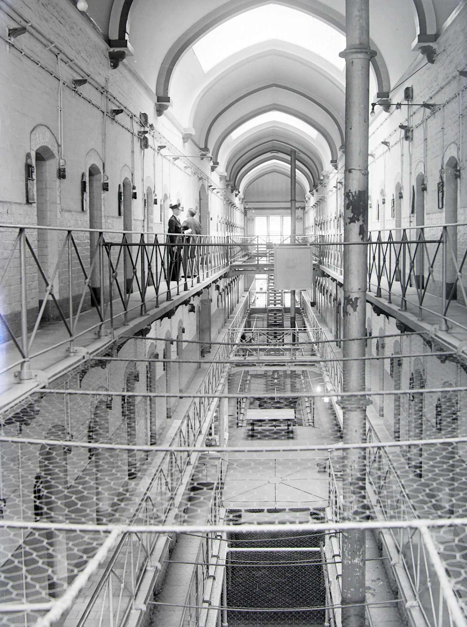 HM Prison Leicester interior, mid-20th Century - Leicester and Leicestershire Record Office