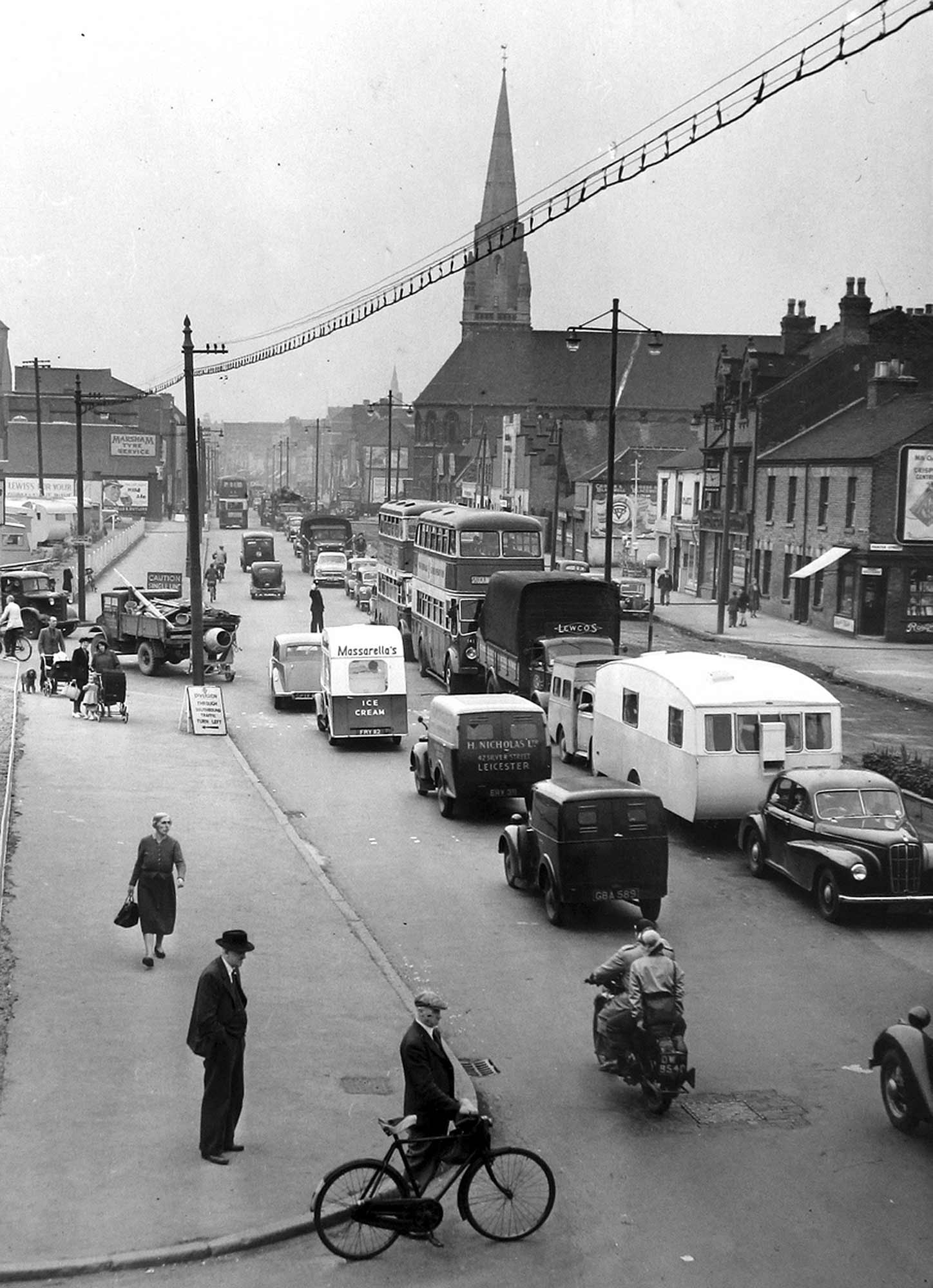 St. Mark’s and Belgrave Gate, 1950s -
