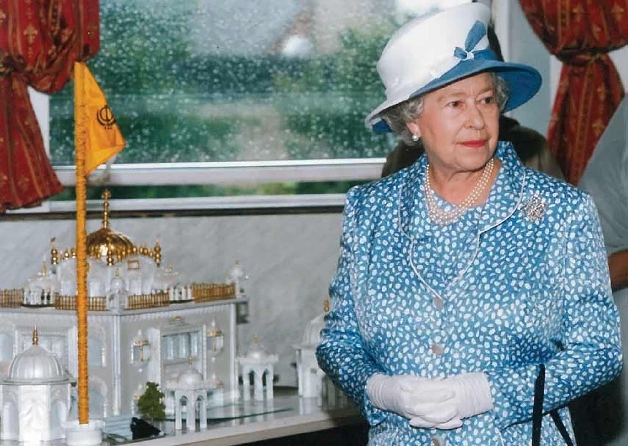 The Queen visited the Gurdwara in 2002 - Gurdwara picture archive