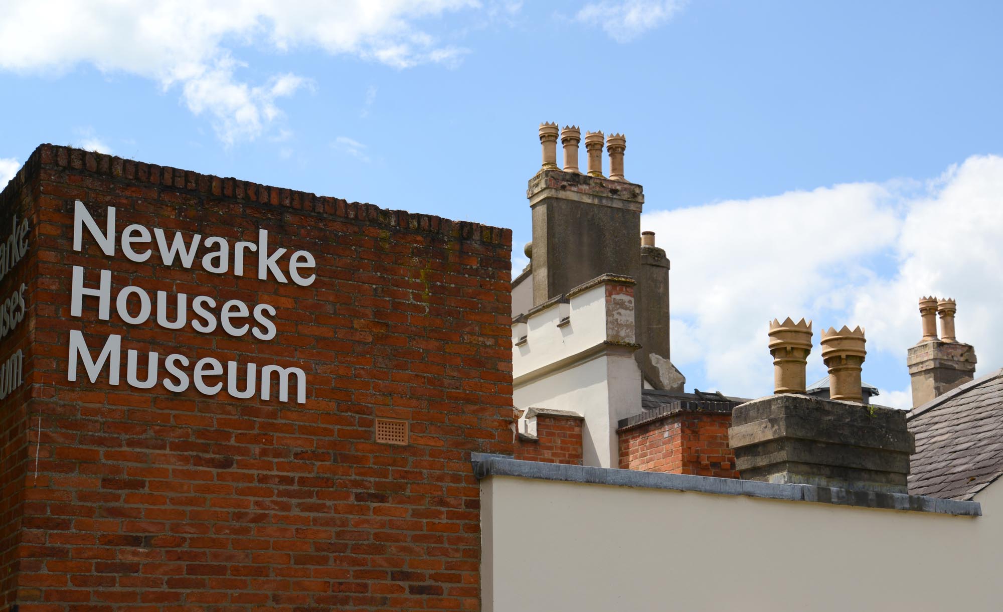 Chimneys and brick extension to Skeffington House -