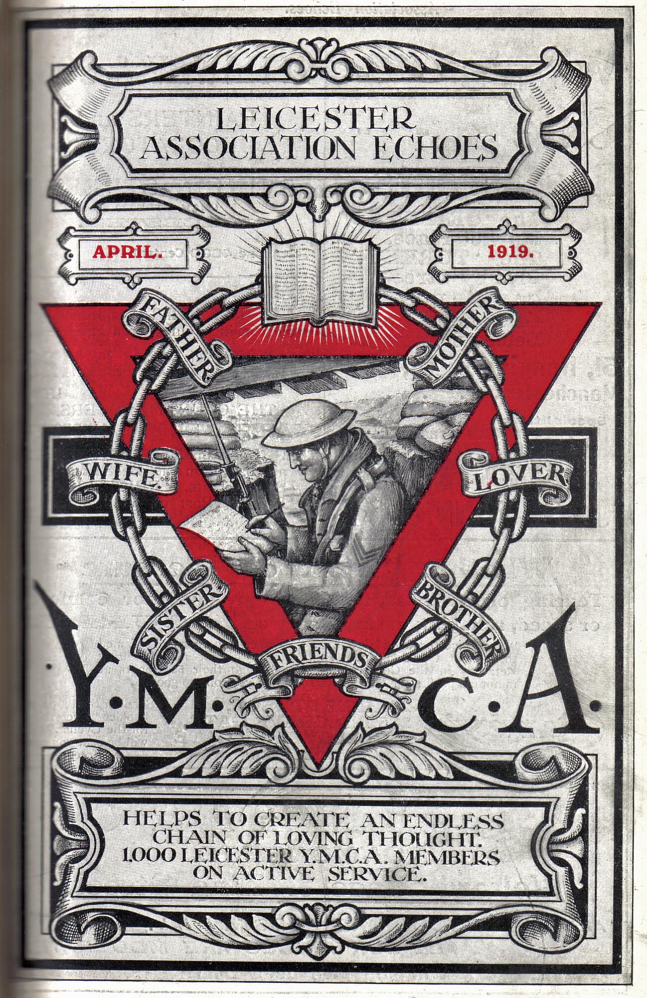 YMCA WWI message, 1919 -