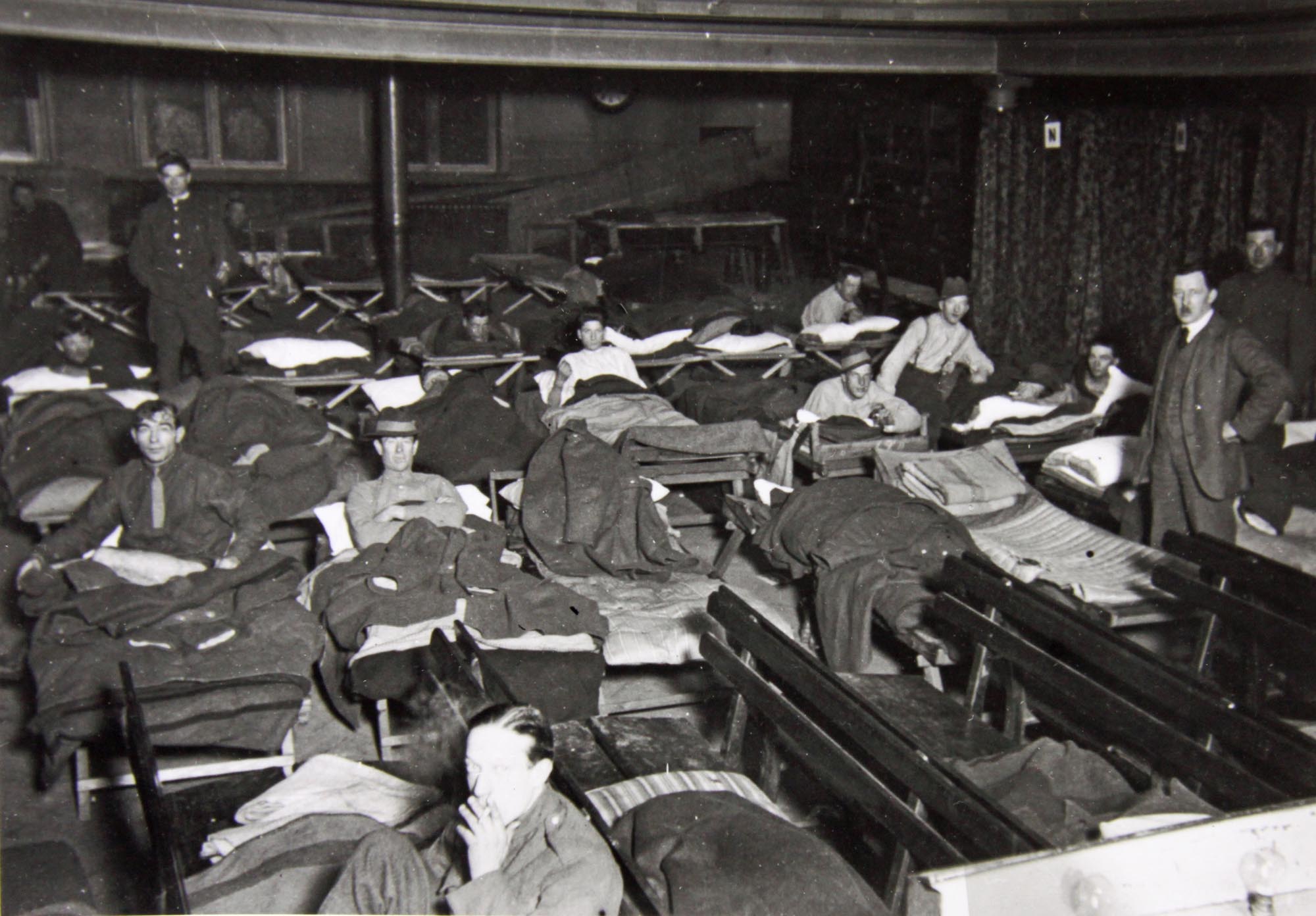 Dormitory for servicemen during WWI - Leicestershire Record Office