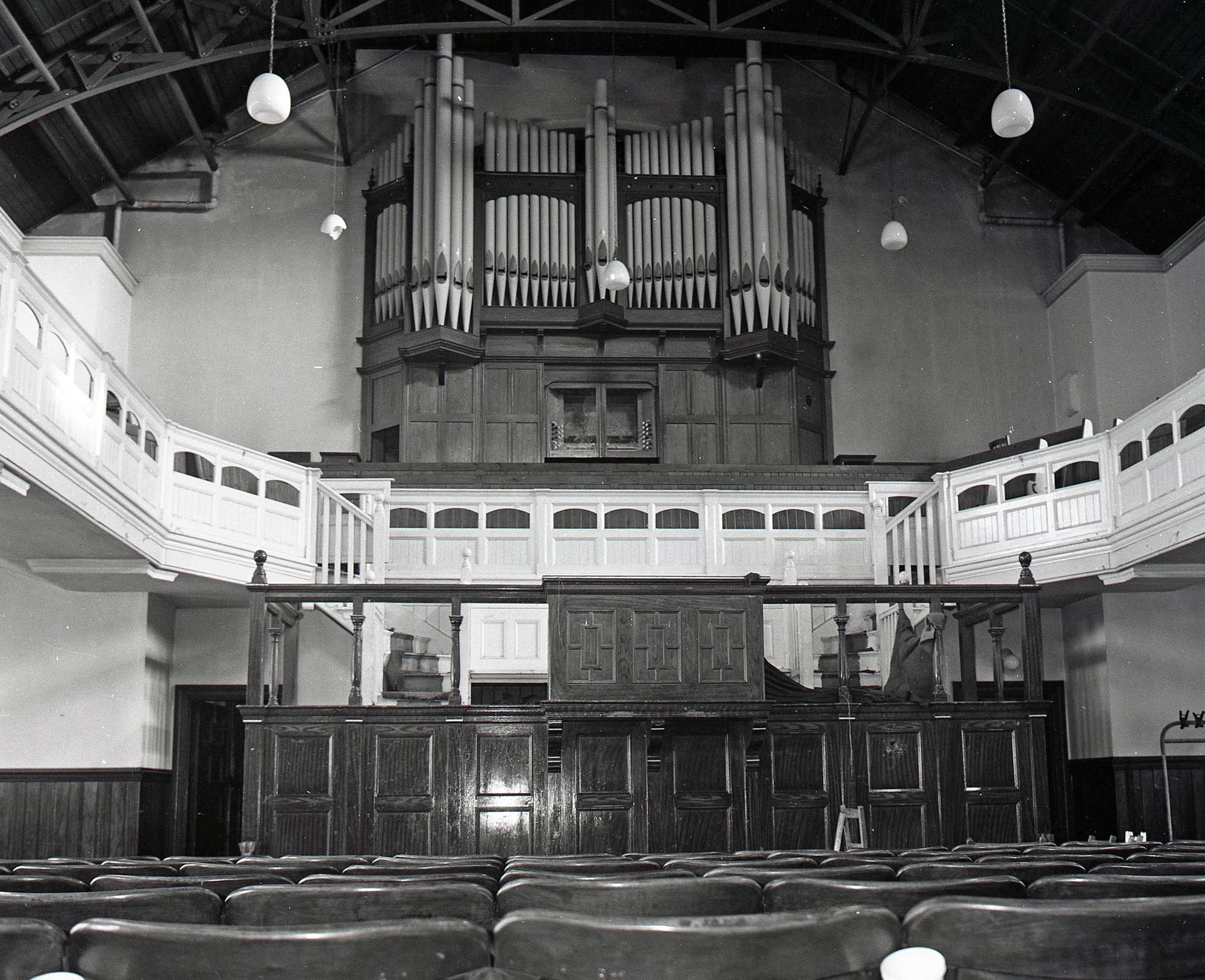 The church organ before it was decommissioned -