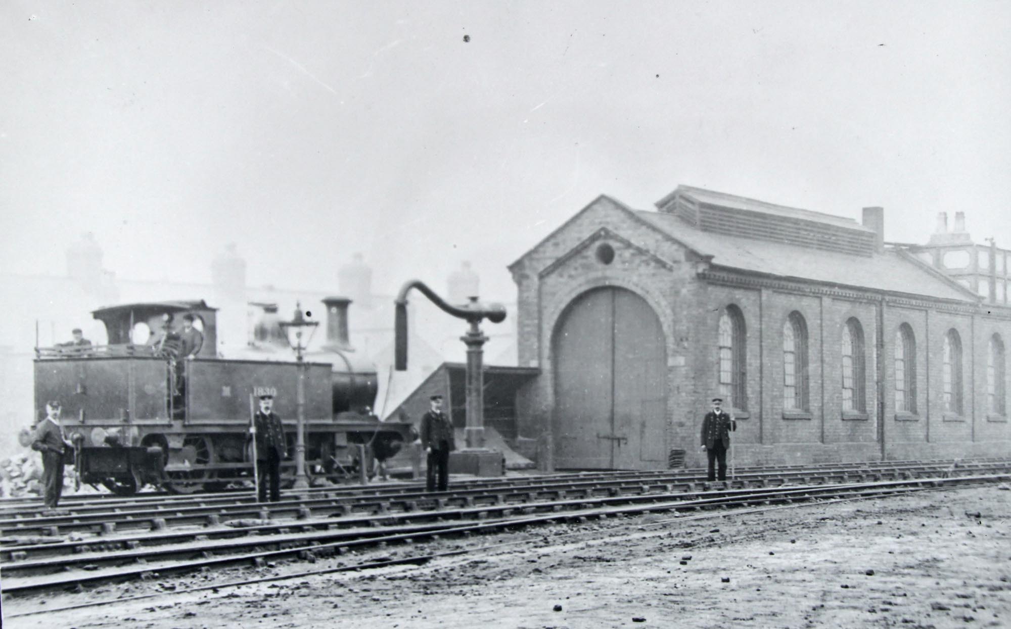 West Bridge Station engine shed, 1907 - Leicestershire Record Office