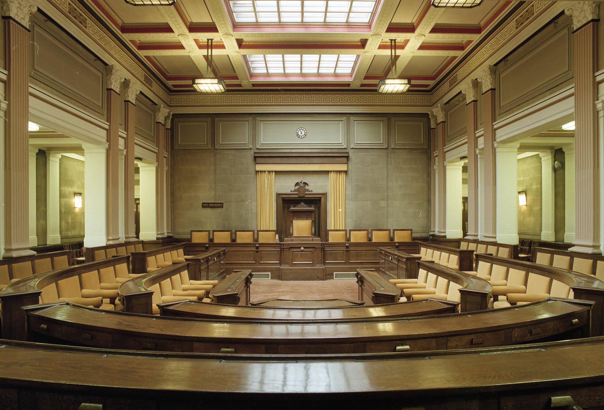 The Council Chamber inside the Town Hall -