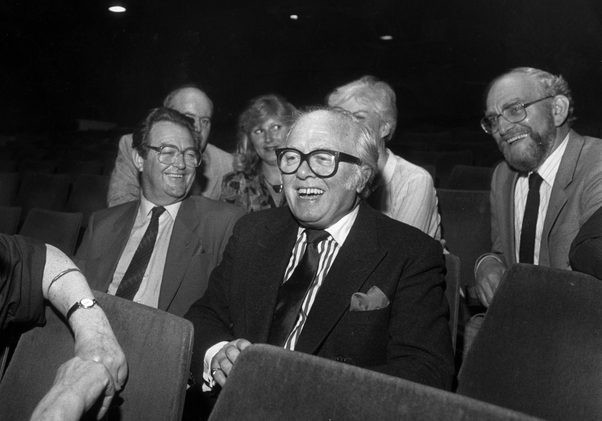 Richard Attenborough visiting the Theatre in May 1989 - Leicester Mercury