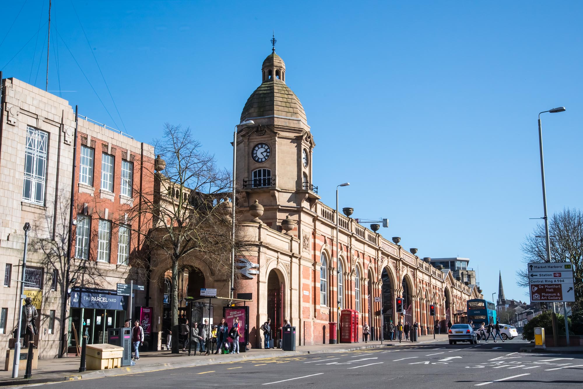 Leicester Railway Station as it looked in 2017 - 