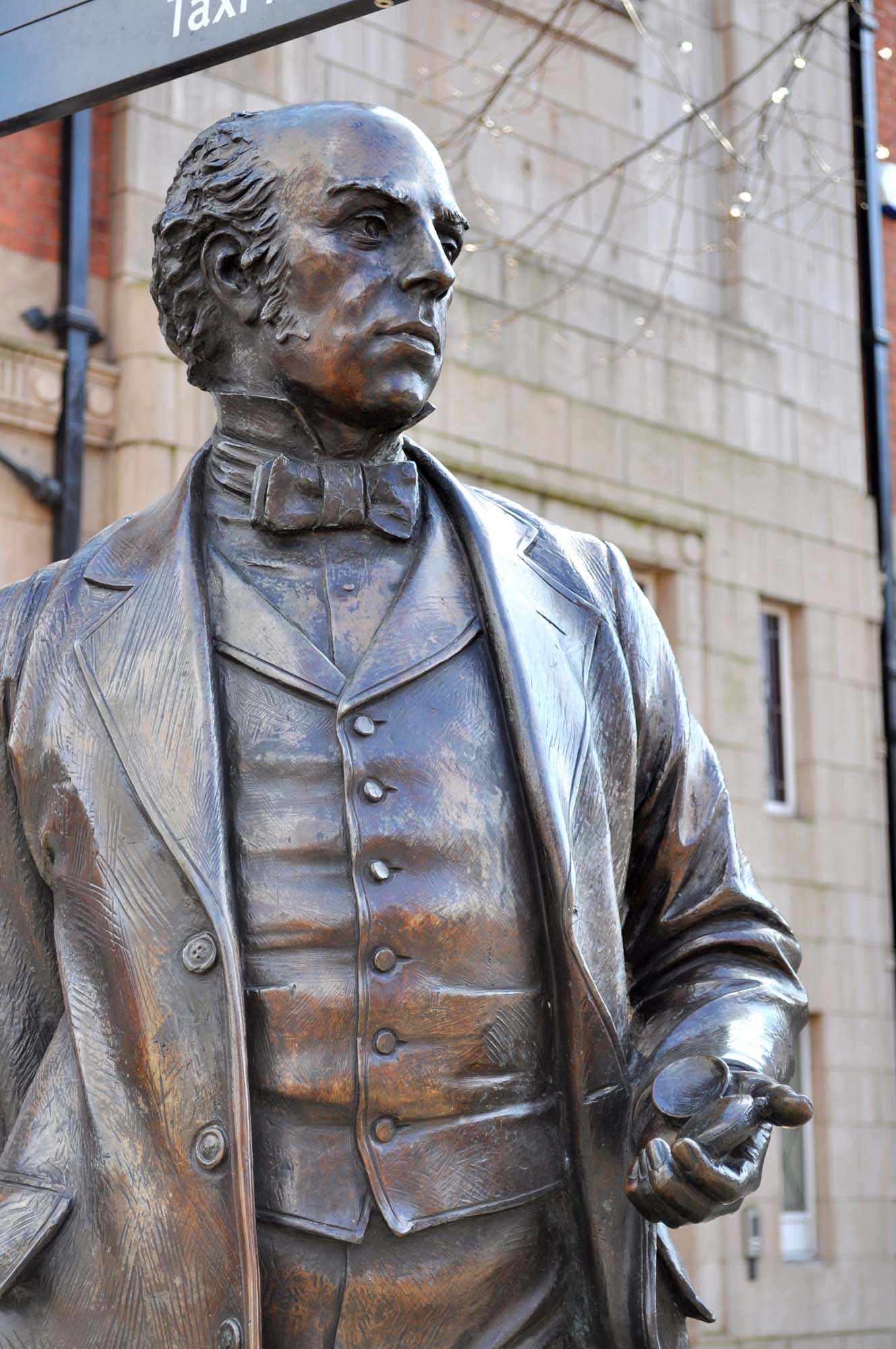 The Thomas Cook statue outside Leicester Railway Station - 