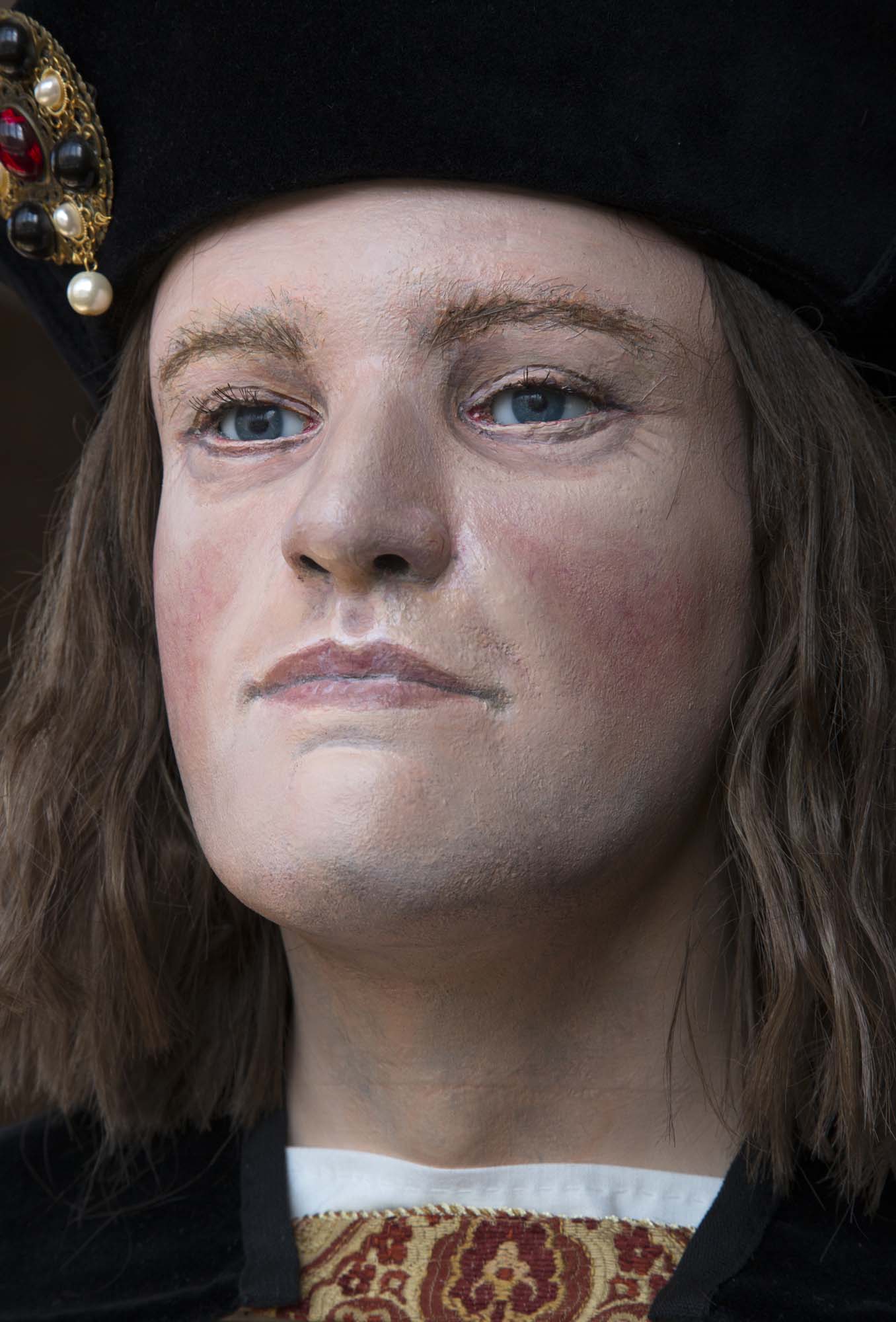 Facial reconstruction of Richard III, modelled by Professor Caroline Wilkinson. The bust is a representation of the Richard’s appearance based on scientific interpretation of the anatomical features of the king’s skull - Richard III Society