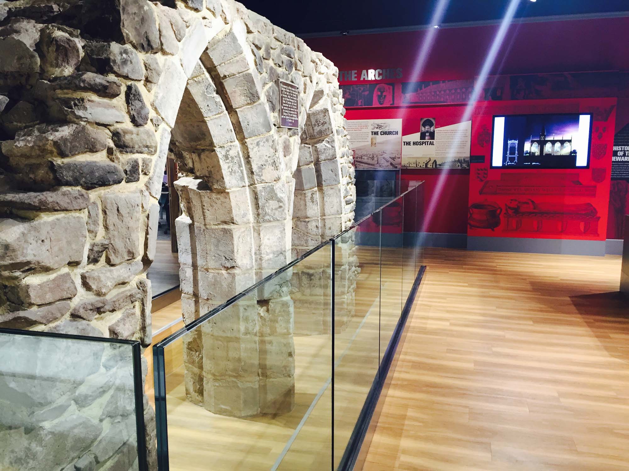 The remains of the Church of the Annunciation in the DMU Heritage Cetre - DMU Heritage Centre