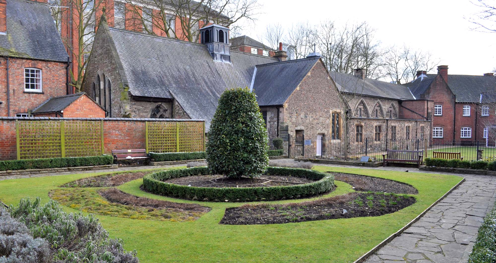 The Herb Garden at the rear of Trinity House - 