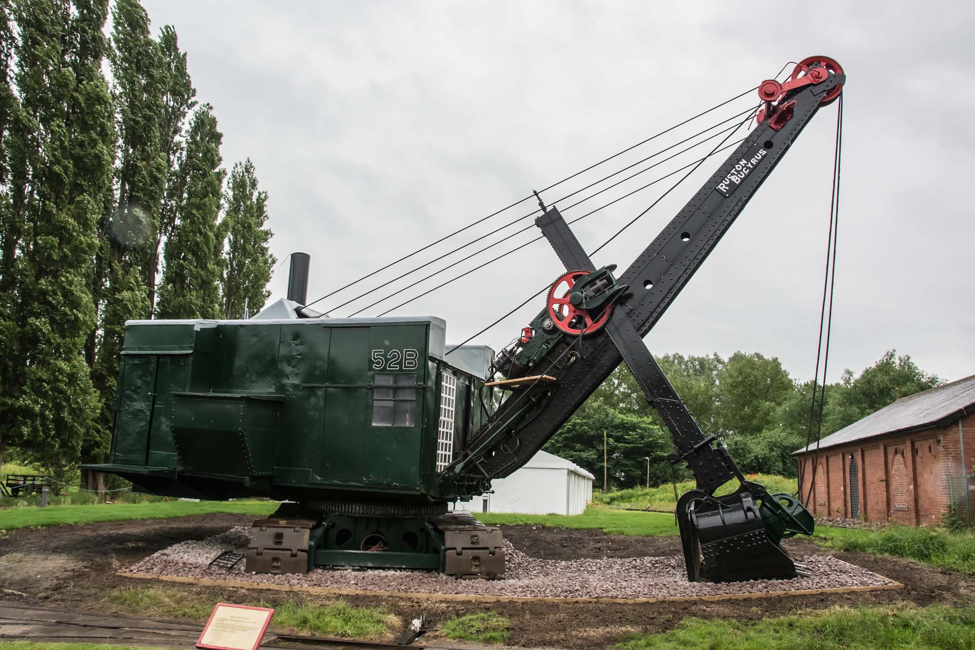 You can see this beautifully restored steam shovel in the grounds of the museum - 