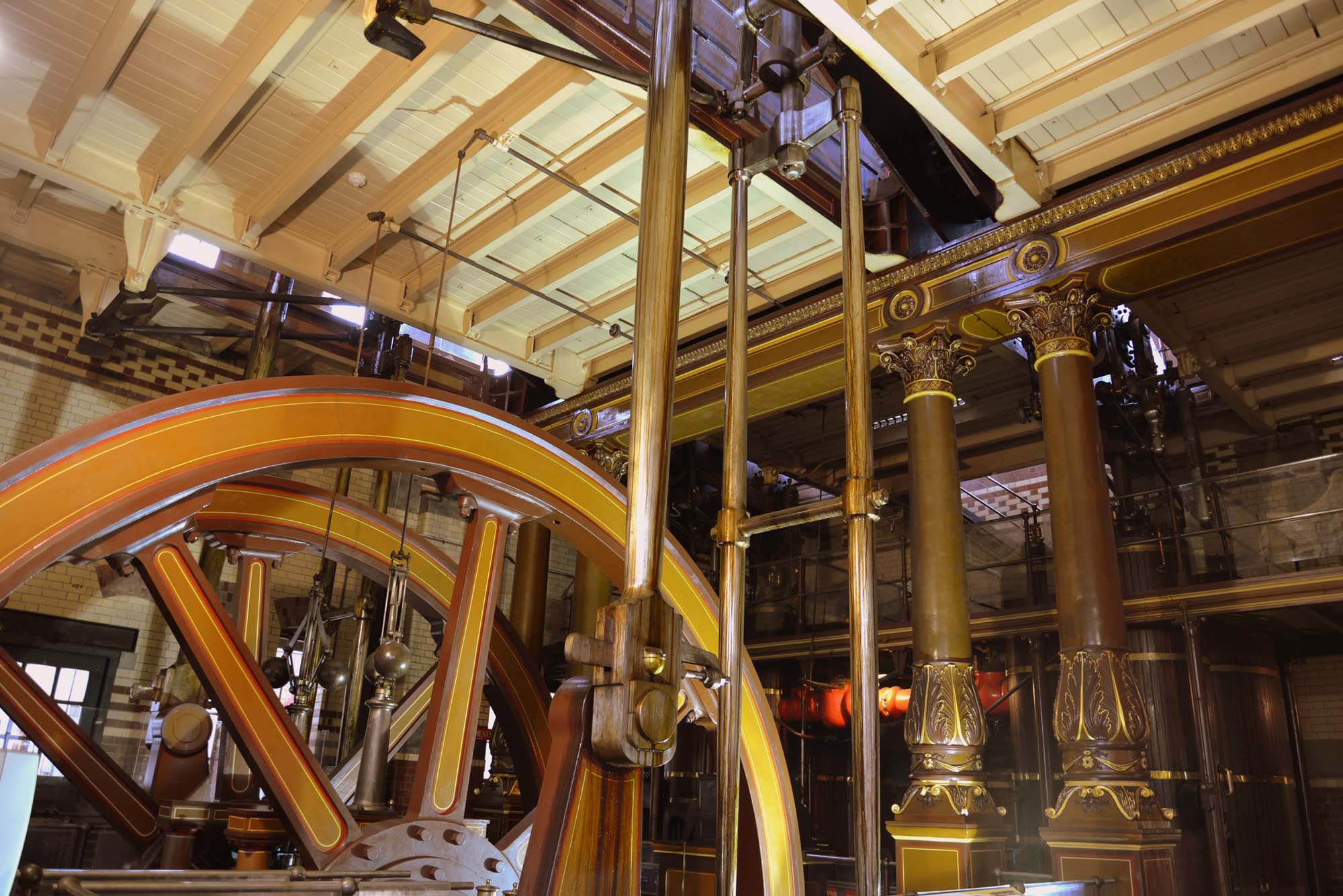 The unique beam engines at Abbey Pumping Station Museum -