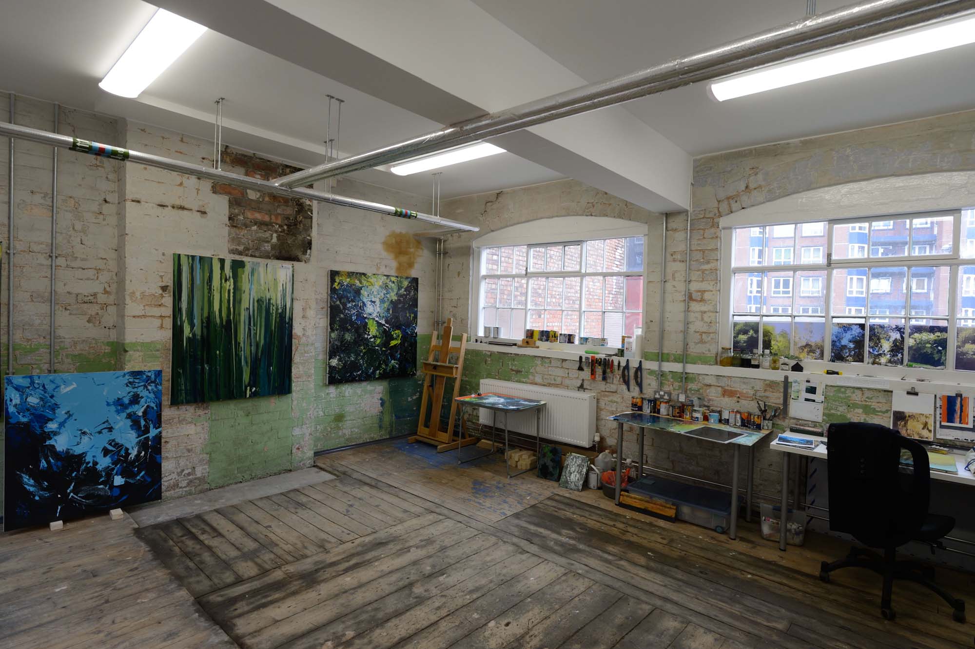 An artist’s studio space - Makers Yard