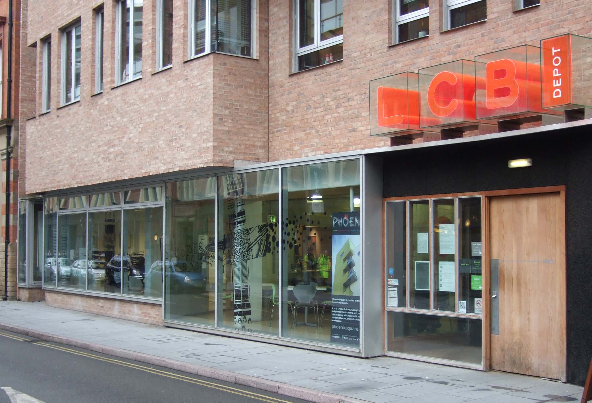 The entrance to the LCB Depot on Rutland Street -