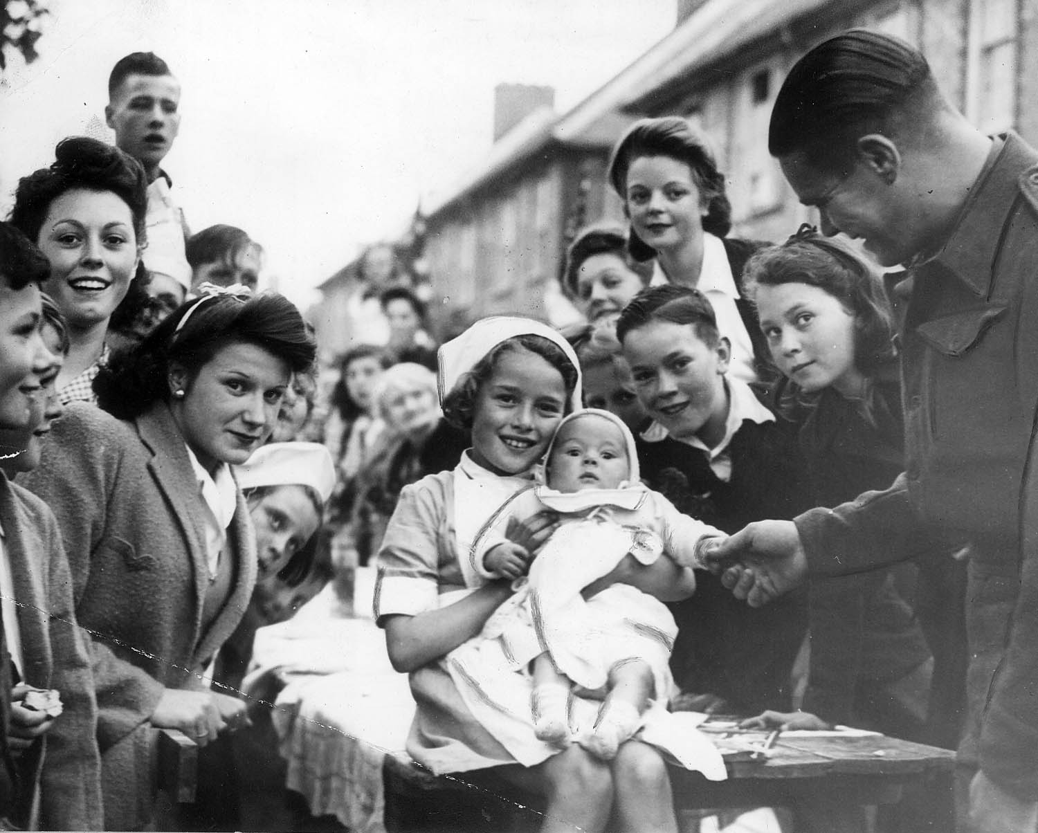 Victory Day street party in Leicester, 1945. - Leicester Mercury