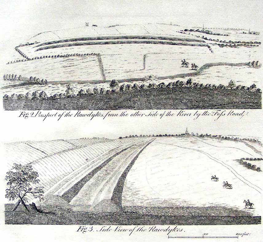Drawings of the Raw Dykes in 1722 by William Stukeley - Record Office for Leicestershire, Leicester and Rutland