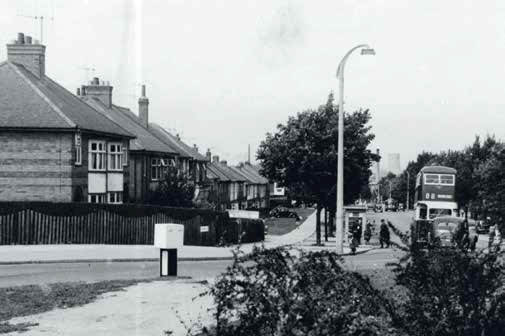 Saffron Lane junction with Wigston Lane c.1960 - Record Office for Leicestershire, Leicester and Rutland