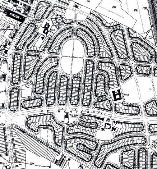 Map of the Saffron Lane Estate c.1930s - 