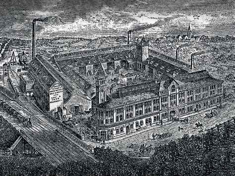 View of the Vulcan Works in the 19th-century - Record Office for Leicestershire, Leicester and Rutland