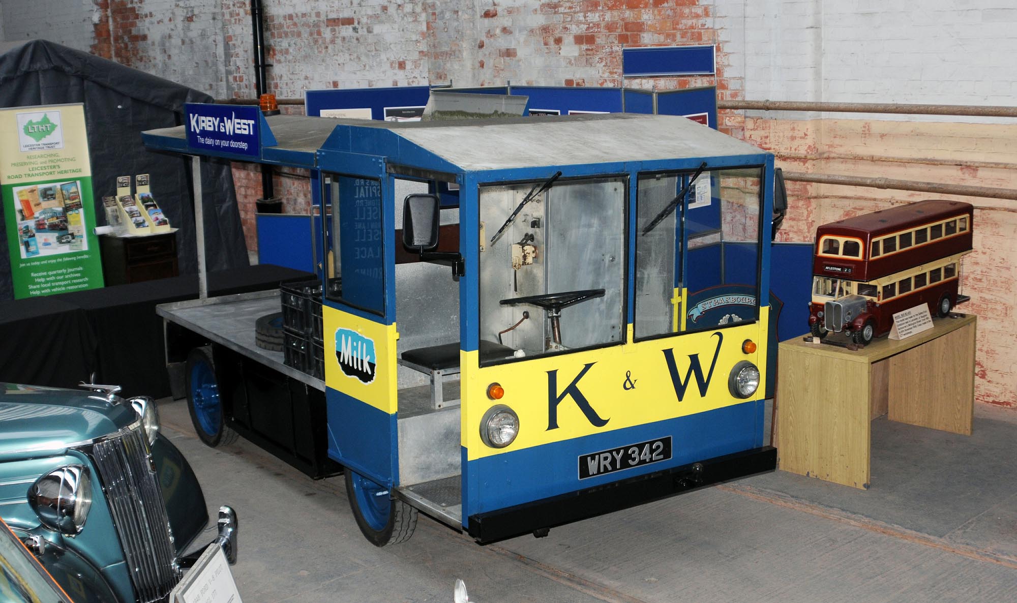 Kirby & West milk float at Abbey Pumping Station - 