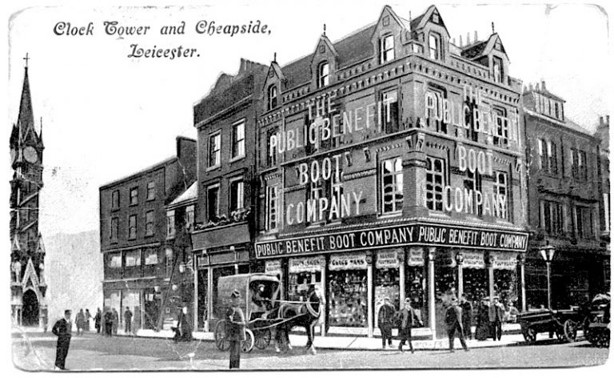 Leicester Public Boot Company Shop at the Clock Tower -