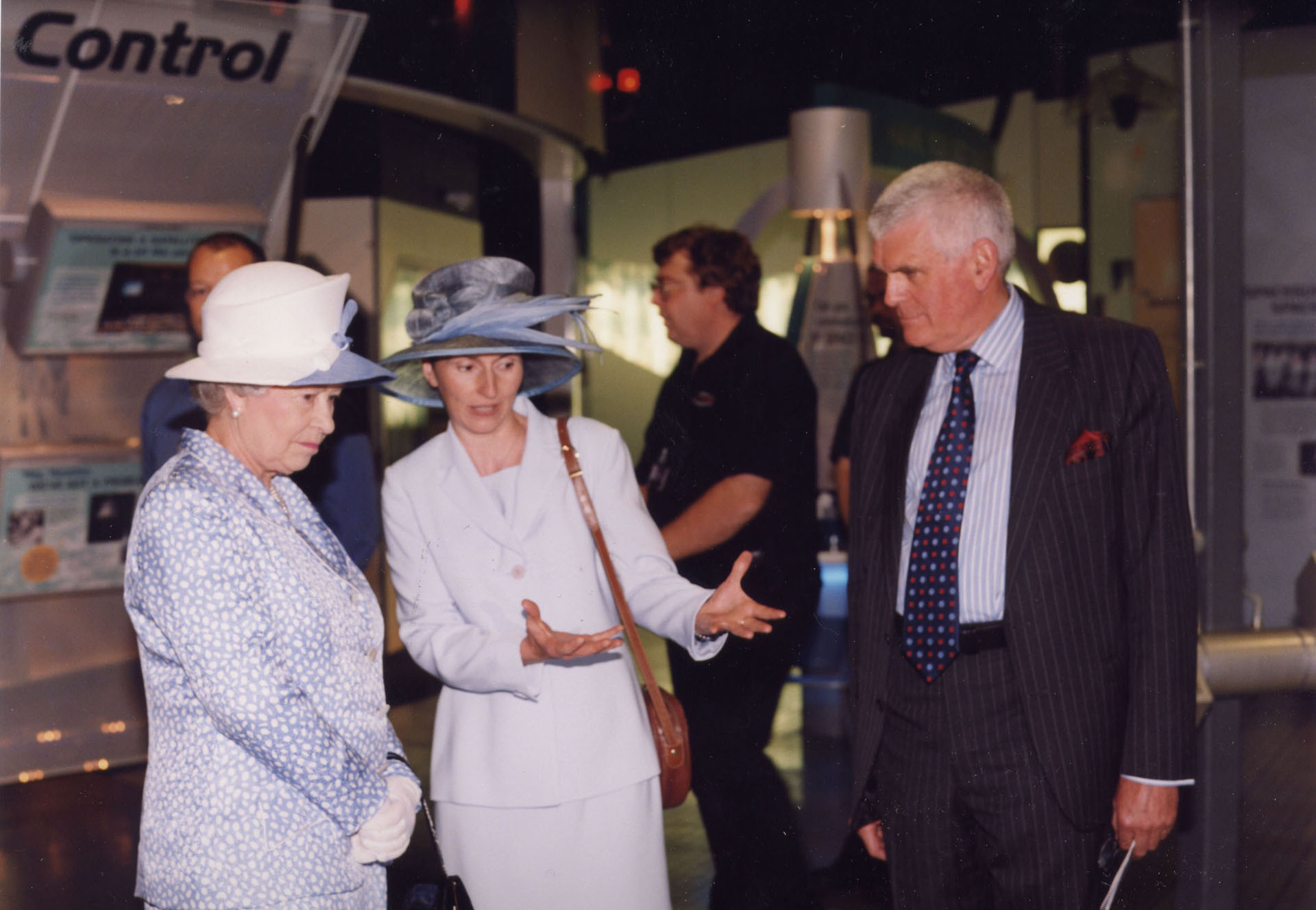 The Queen looks around The National Space Centre, 2002 - Picture Courtesy of The National Space Centre