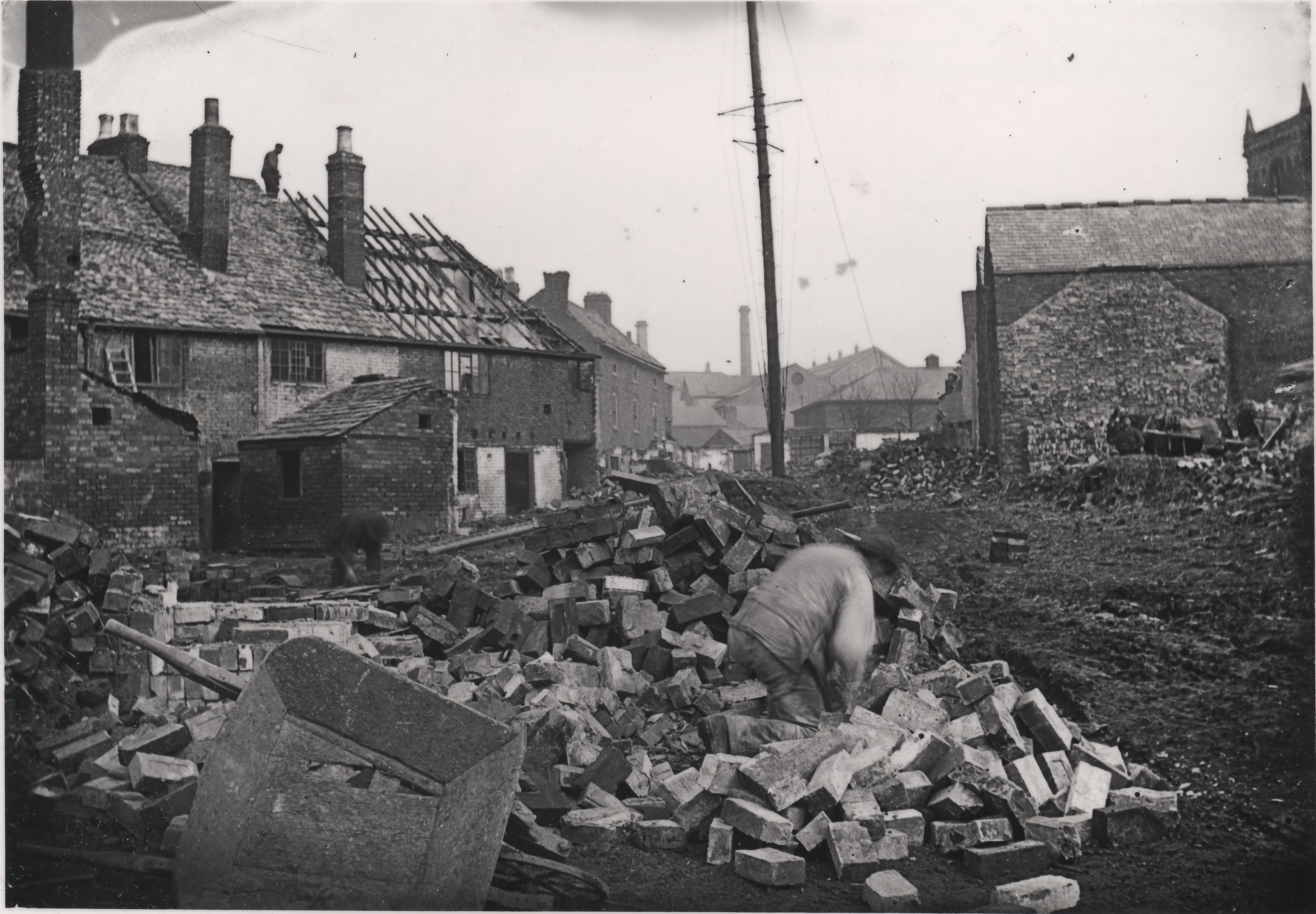 Demolition of houses on Talbot Lane - Leicester & Leicestershire Record Office