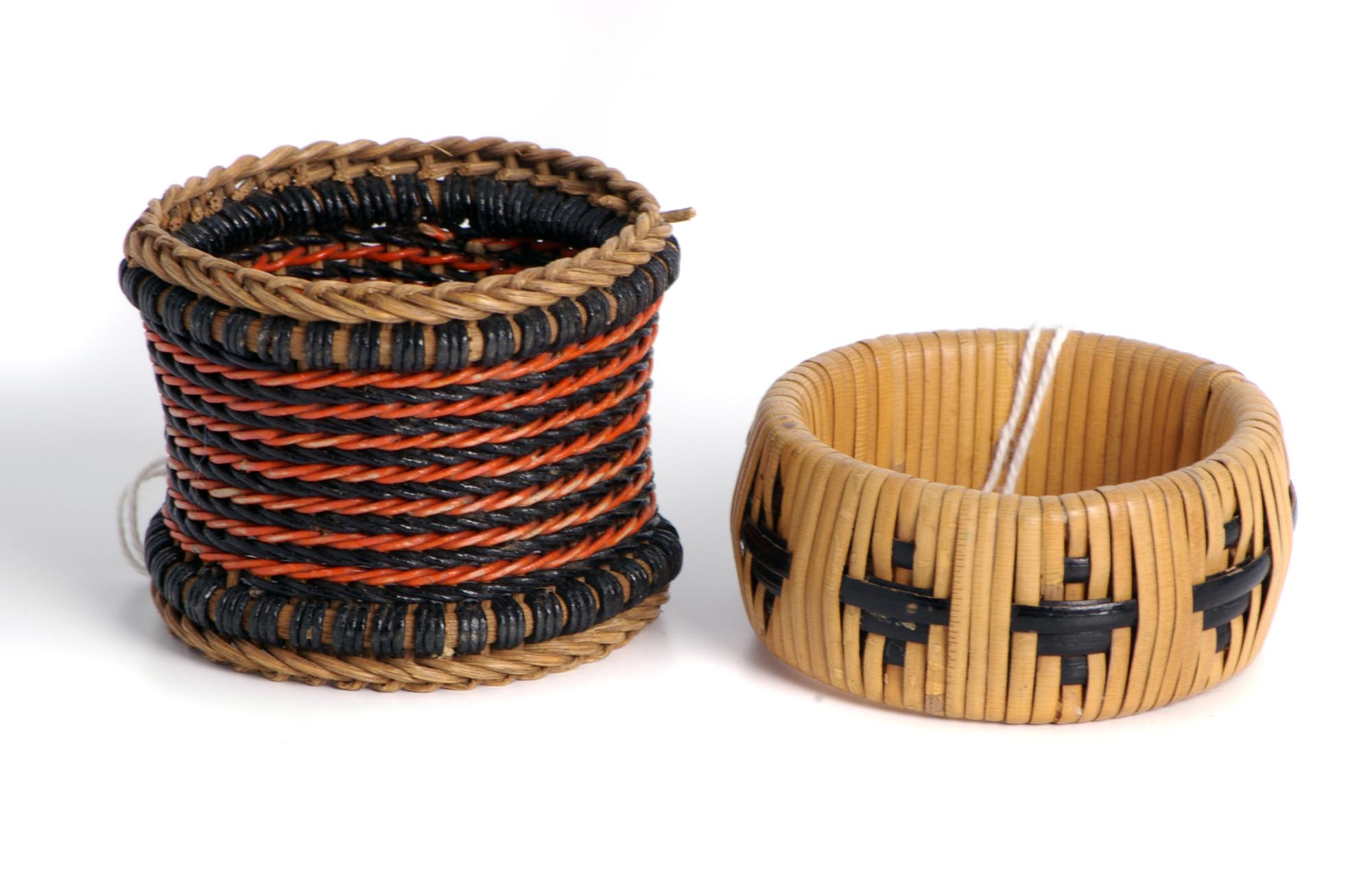Woven napkin rings - credit - Leicester Museums & Galleries