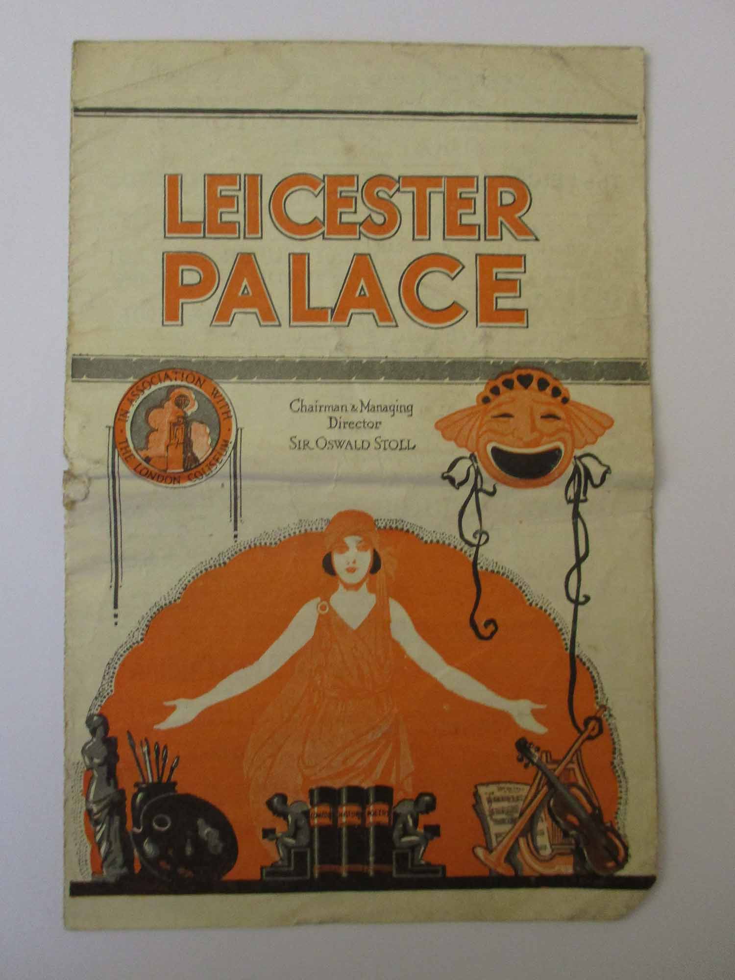 Programme for the Palace Theatre, September 1927 - Leicester Museums and Galleries
