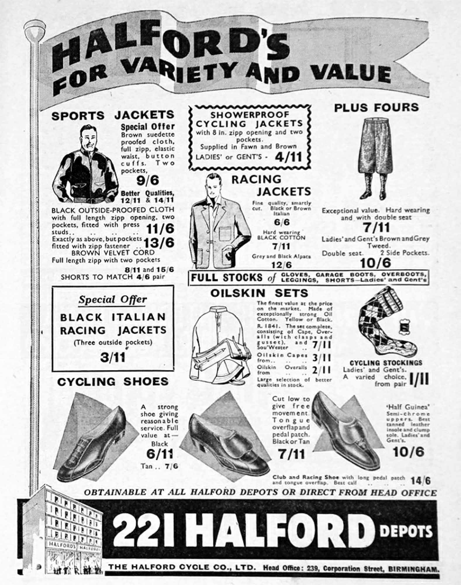 Marketing material from Halfords -