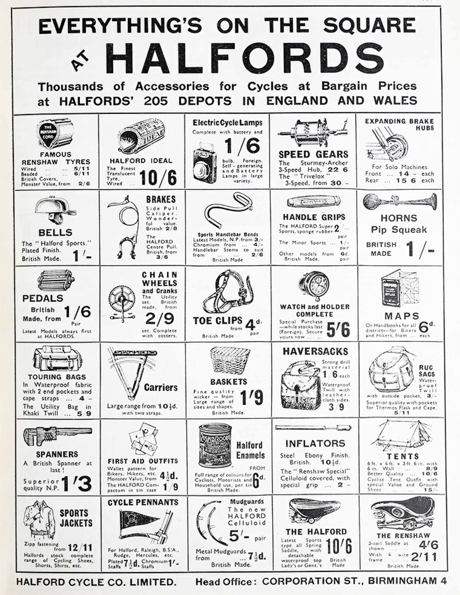 Products list shown at the time -
