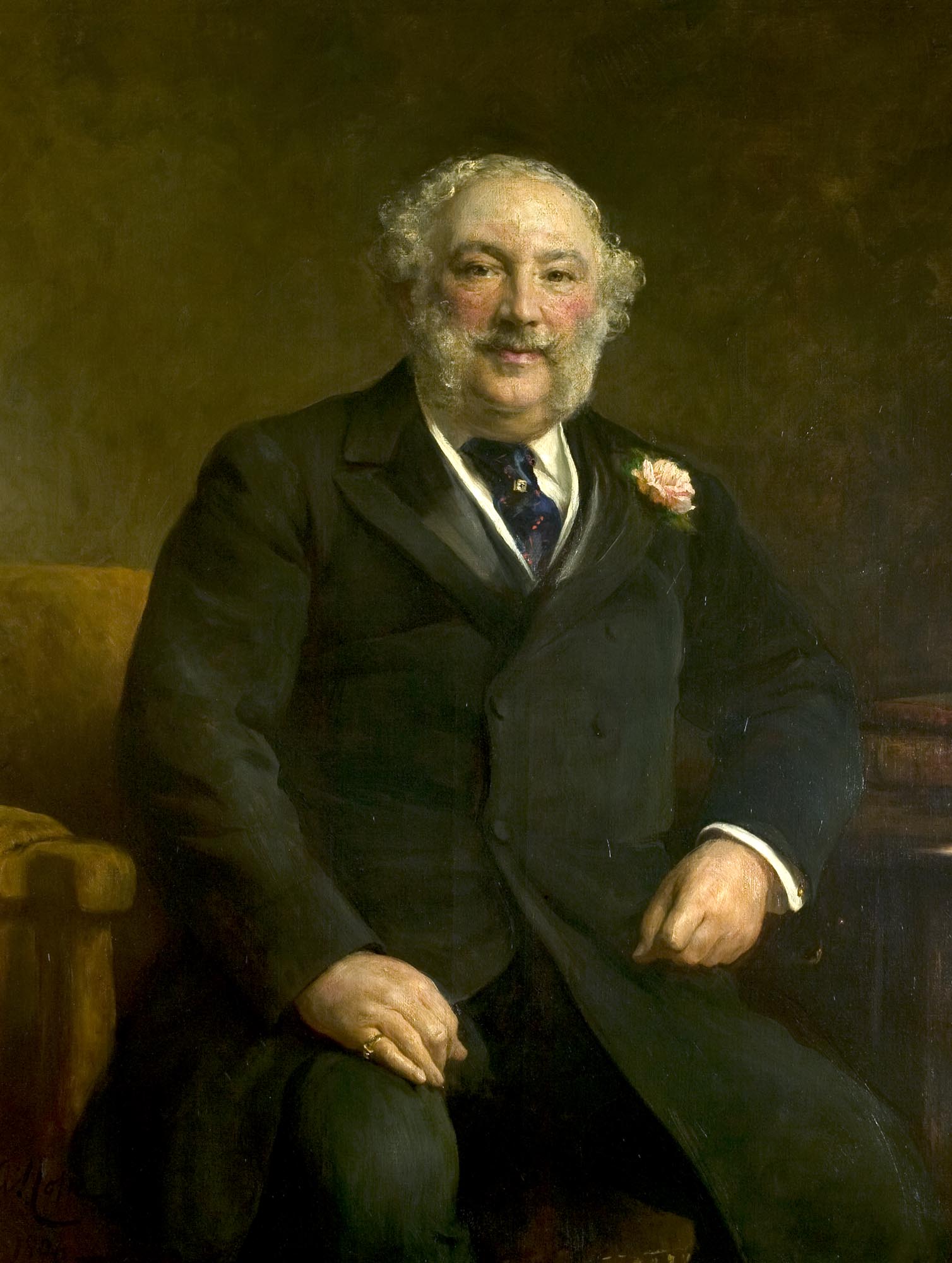 A portrait of Sir Israel Hart - 